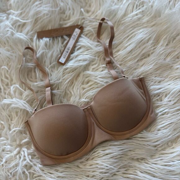 Skims Fits Everybody Strapless Bra Clay Size 30C - Picture 3 of 9